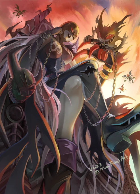 応募はしなかったのですがデジモンのイラコンの為に描き進めていたものがあるのでここに記念で投下しておきます…皆上手すぎる～!! 
