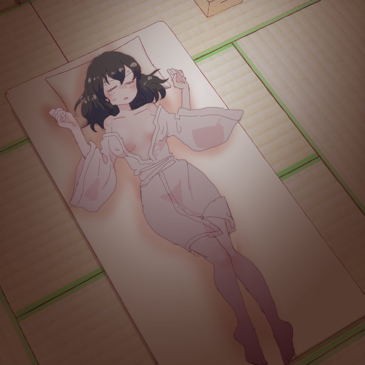 現状手持ちの在り合わせパーツで居間と土間をくっつけてみる。博麗神社 霊夢さんち。 