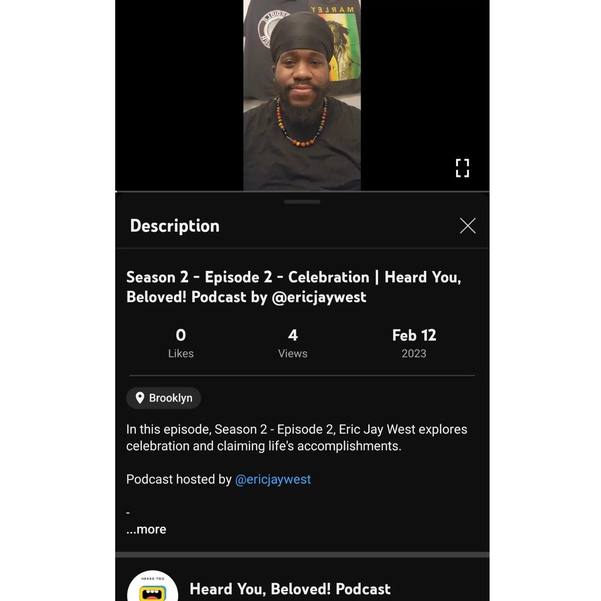 heardyoubeloved's tweet photo. New episode: Season 2 Episode 2 (Celebration) of Heard You, Beloved! Podcast is OUT NOW! on Youtube (video) & will be avail later tonight via Major Streaming Platforms (audio)
For access click #linkinbio
-
#heardyoubeloved #heardyoubelovedpod #podcast #newepisode #ericjaywest https://t.co/XLJ5BMEnCD