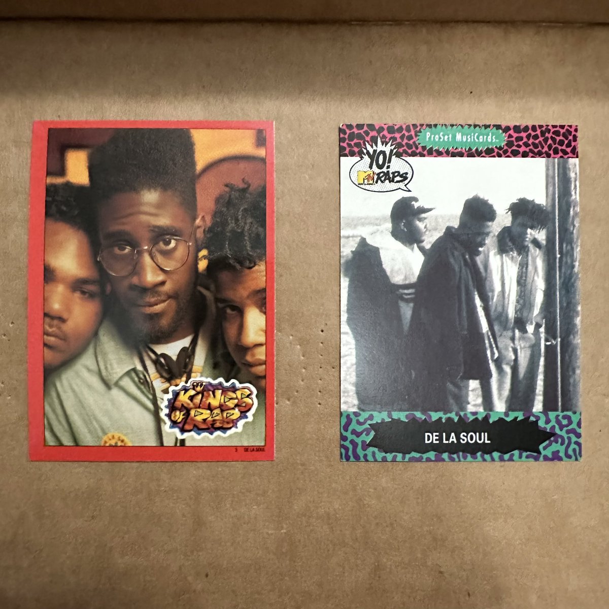 poptradingcards's tweet photo. #RIPTrugoy 1991 De La Soul trading cards: Topps UK Kings Of Rap and the Proset Yo MTV Raps! #riptrugoythedove #whodoyoucollect #nonsports #nonsportscards @CardPurchaser https://t.co/JFhQyNSVko