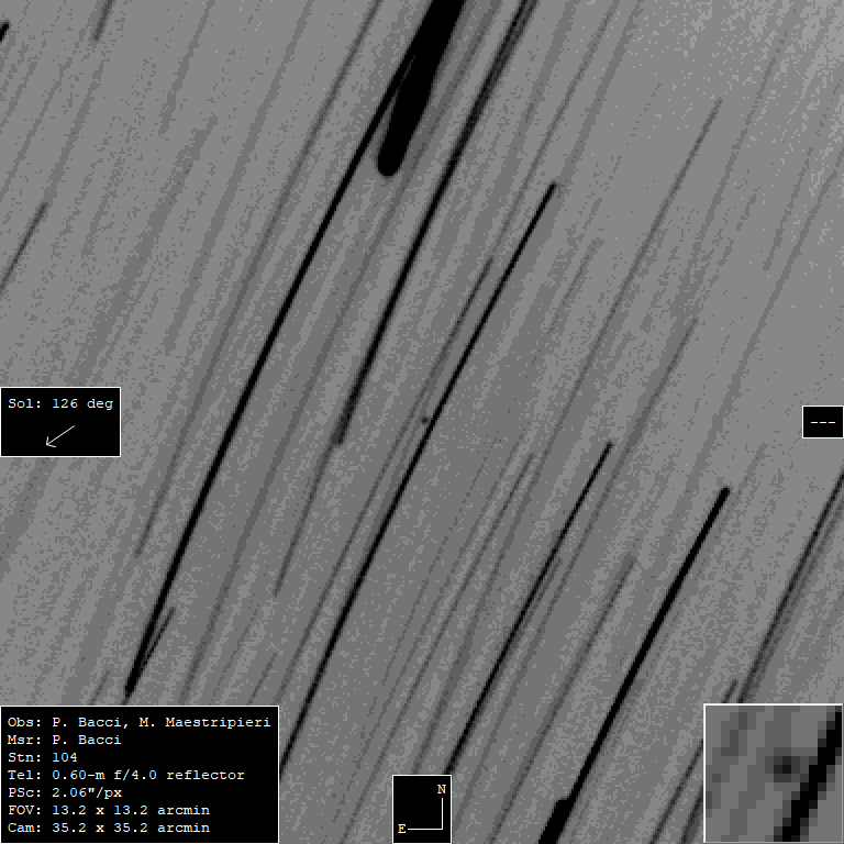 #Asteroid Sar2667 discovery  Krisztián Sárneczky, likely to impact north of France at 03:00 UT 13.02.2023.. Image From 104 San Marcello Pistoiese
#PlanetaryDefense