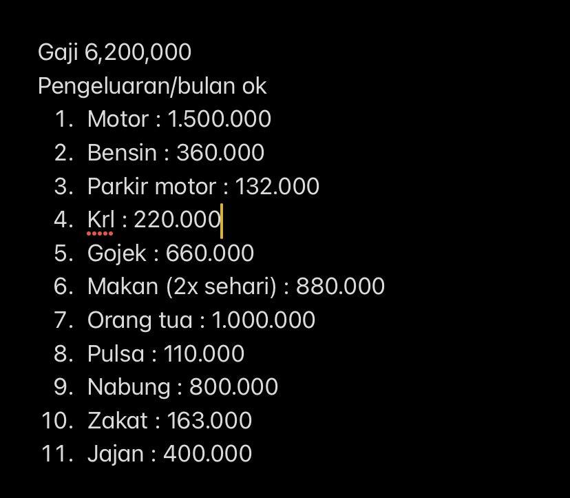 worksfess's tweet photo. Work! Ada yang bisa bantu apa yang harus diperbaiki? Ini pengeluaran perbulan ya ngepas banget😭☺️ https://t.co/mL2AG7wpW1