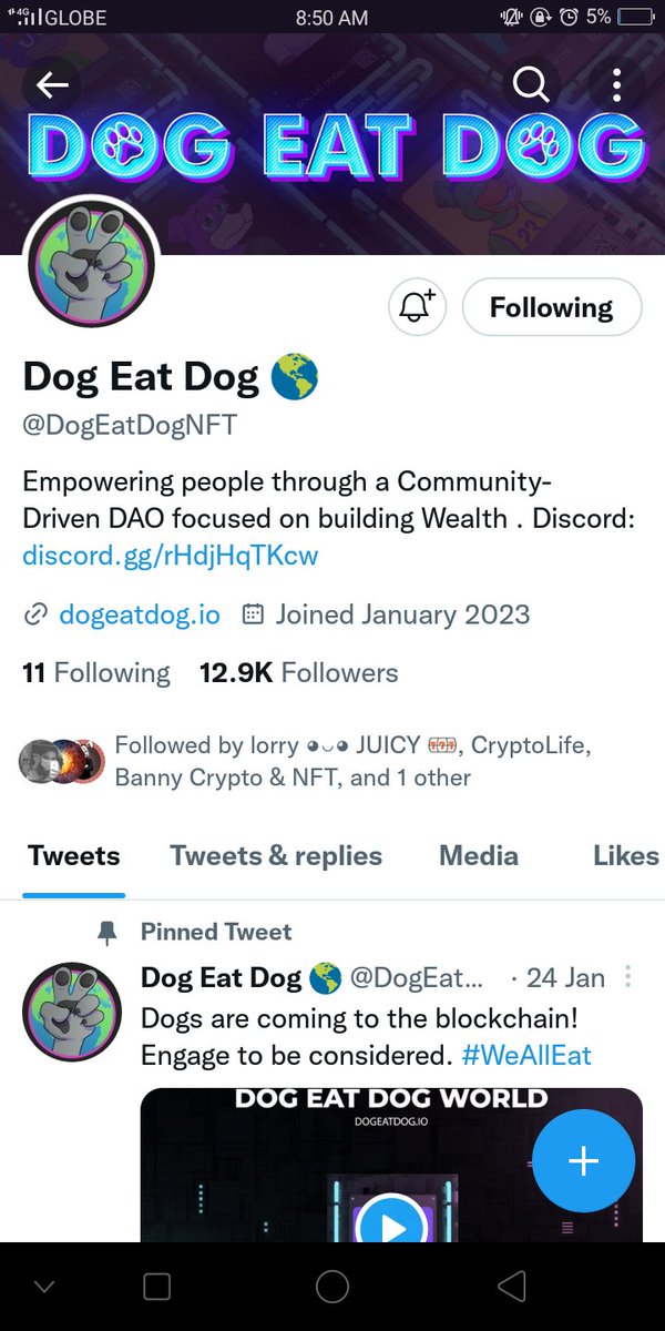 bella_2018g's tweet photo. @Missy__Crypto @DogEatDogNFT https://t.co/pIZ7qwFv6Y