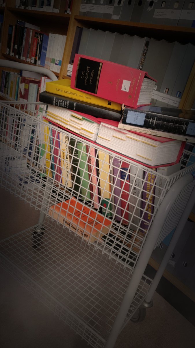anastpvic's tweet photo. "Anything off the trolley, dears?" #HarryPotter
A day in the life of a #LawLibrarian...a trolley is always a must!
#LegalResearch https://t.co/SP403ZGG3a