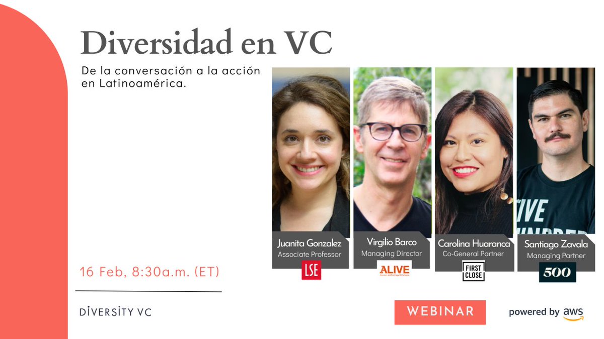 Back2Startups's tweet image. Panel on Diversity in VC in Latam is coming!  Let's turn the conversation into action and make investments in diversity a priority. 
Join us bit.ly/dvc16feb23
VCs, CVCs, Family Offices, Angels, and more for the first-ever intersectional diversity report in the region.