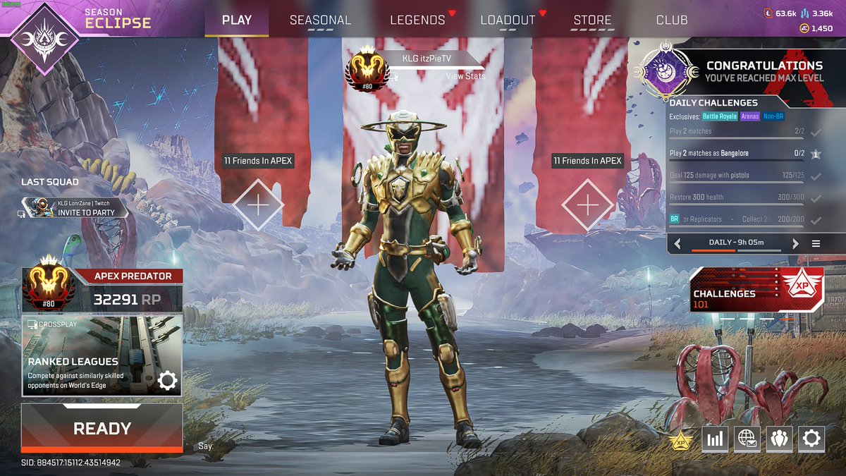 80th Pred to end the split. Not playing until next season because of the shit state of ranked 💀