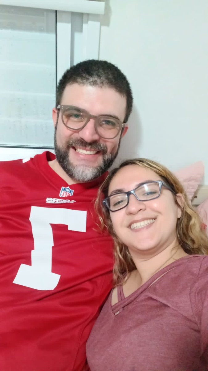 mpmadeira's tweet image. Nosso segundo SuperBowl juntos. Love You @Lalitigre ❤️🏈 #NFLnaESPN #SuperBowlnaESPN #SuperBowl #49ers #49ersfans