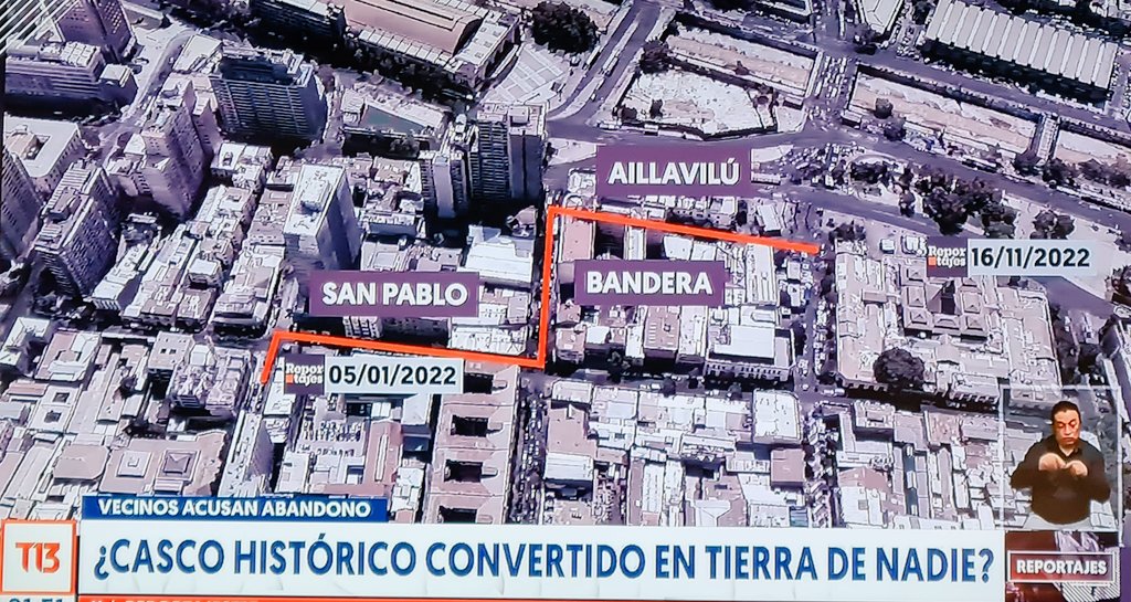 Tor25899035's tweet photo. Reportaje T13 revela la gravedad de la crisis de seguridad, crimen, robo y prostitución en la comuna de Santiago, descontrol total por la inexistencia de gestión municipal. Urge destitución de alcaldesa PC Irací Hassler y sus autoridades. Retwitt si estás de acuerdo. https://t.co/j9KkHrkqgk
