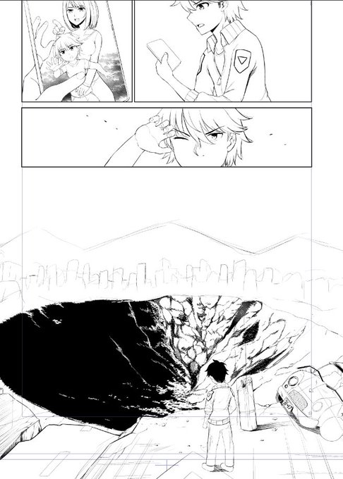 ラフ描いた自分が悪いが背景の作画で発狂しそう・・・ 