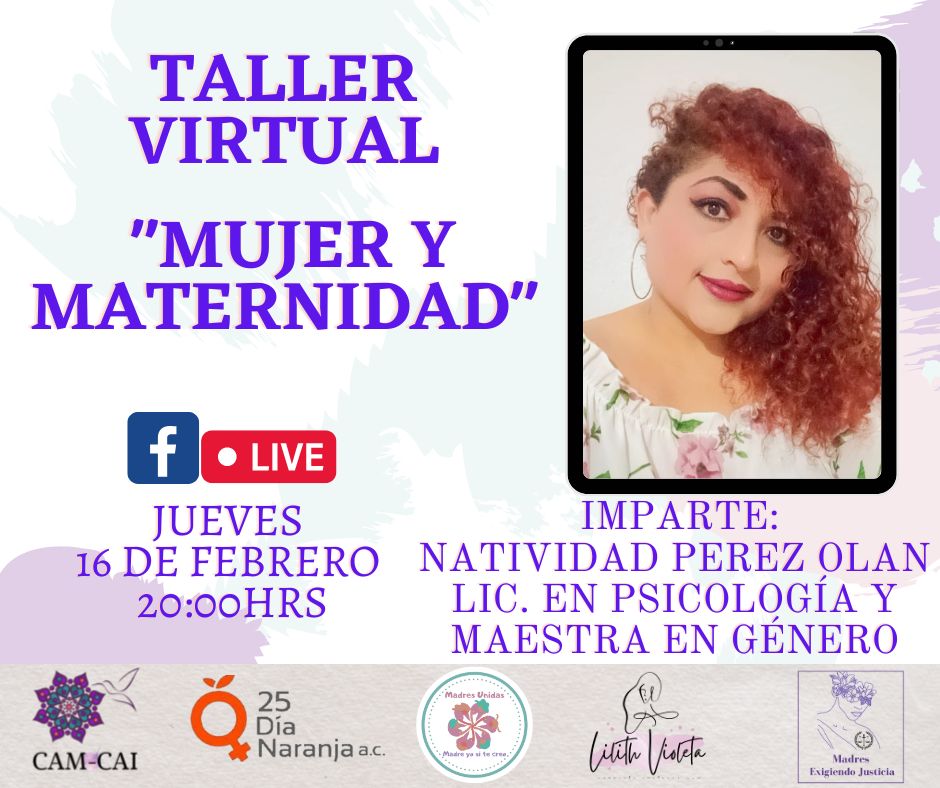 cam_cai's tweet photo. Cómo parte de los eventos para celebrar nuestro #SegundoAniversario 
Naty Pérez Olan nos acompañará con este Taller Virtual que será transmitido Via FB live el 16 de febrero a las 20:00 horas
¡No Te Lo Pierdas!
#2AñosContraLaViolenciaVicaria 
#2doAniversario 
#2AñosContigo https://t.co/KXhCnBmGcj
