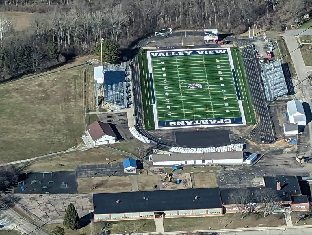 SpartansView's tweet photo. New aerial shots of the updated turf! https://t.co/JIH7L6gZtn