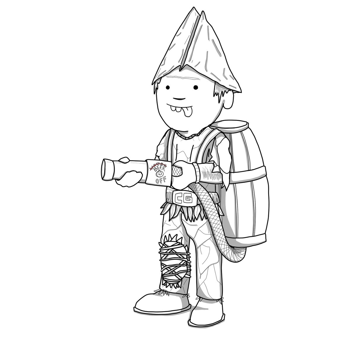 A work in progress for the 10th #algorpgnpc city guard!