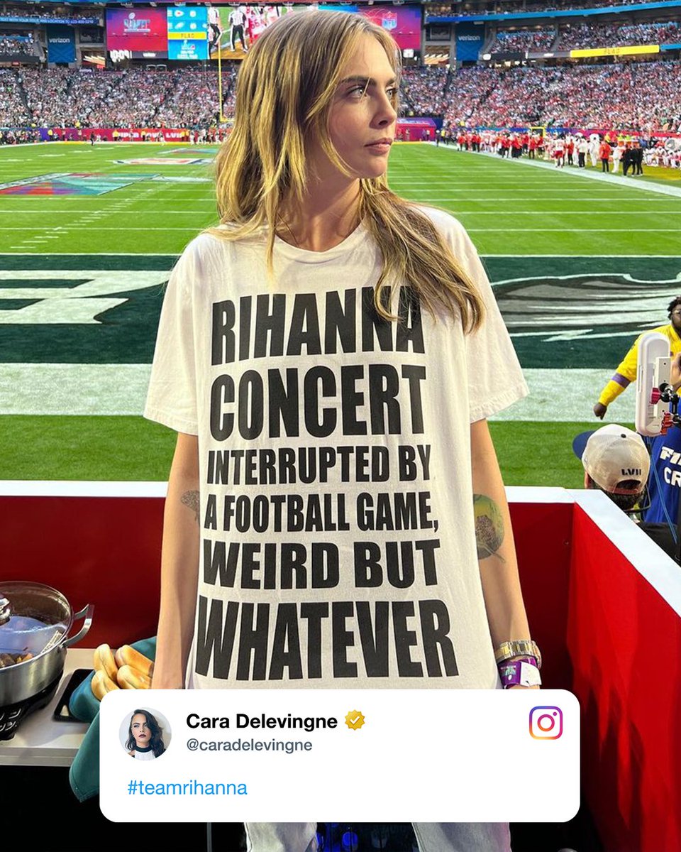QUEENS SUPPORTING QUEENS 👑 #SBLVII 

(h/t caradelevingne/IG)