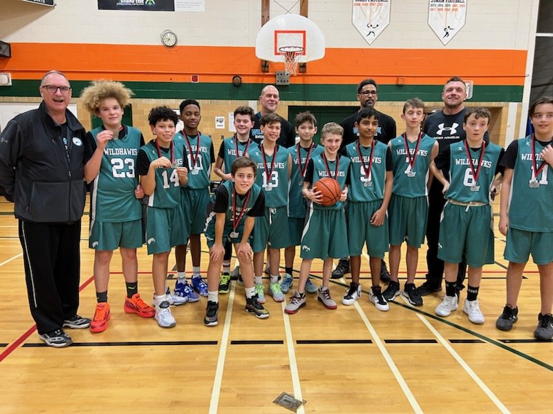 WildhawkBBall's tweet photo. So Proud of all our boys! Great weekend for our U13 Bantam Wildhawks! Silver Medalists! #TheTealisReal  #BrantfordCYOTournament https://t.co/MwBHA66aKn