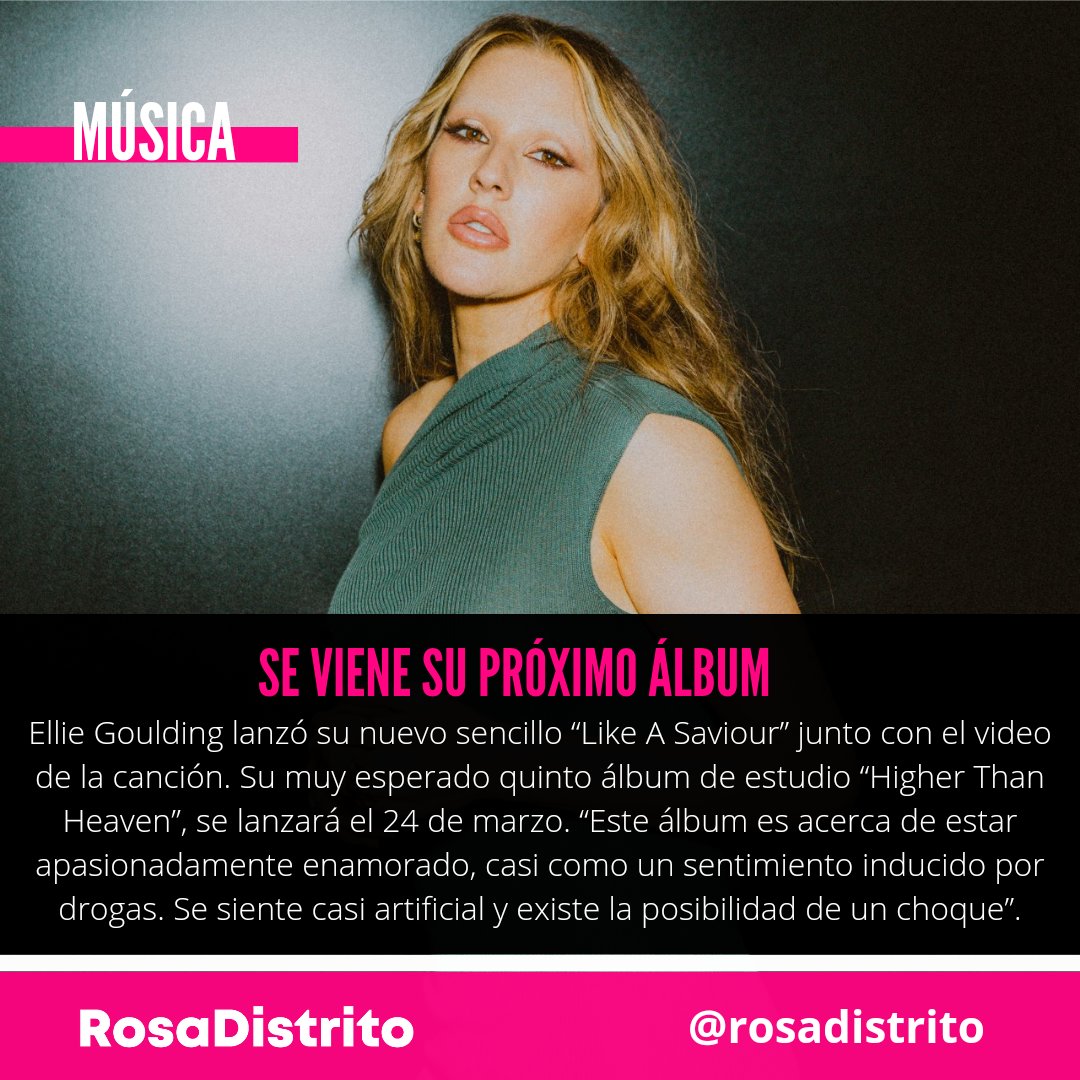 RosaDistrito's tweet photo. #EllieGoulding está próxima a estrenar su álbum #HigherThanHeaven. Por lo pronto escucha #LikeASaviour. CLIC AQUÍ: https://t.co/9YTxdCjcZx
Navega en nuestra revista digital https://t.co/zDG4t9du0S
#RosaDistrito #ElEspacioQueDisfrutamosTodes https://t.co/tluOgBL6W8