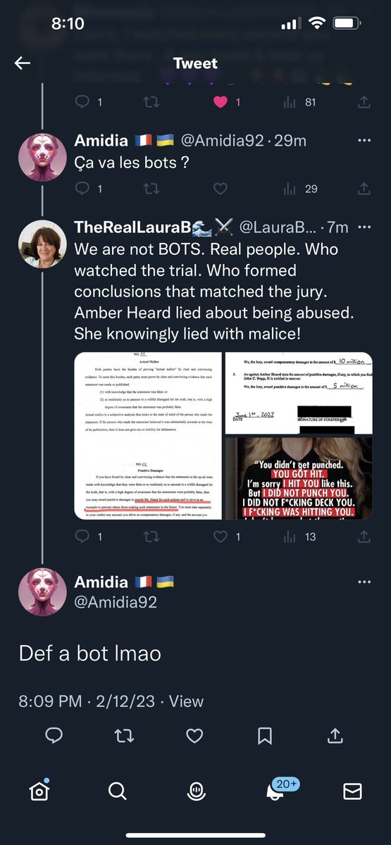 LauraBockov's tweet photo. They know she lied. They cant beat us, so they deny our existence https://t.co/6Irgt8B7sA