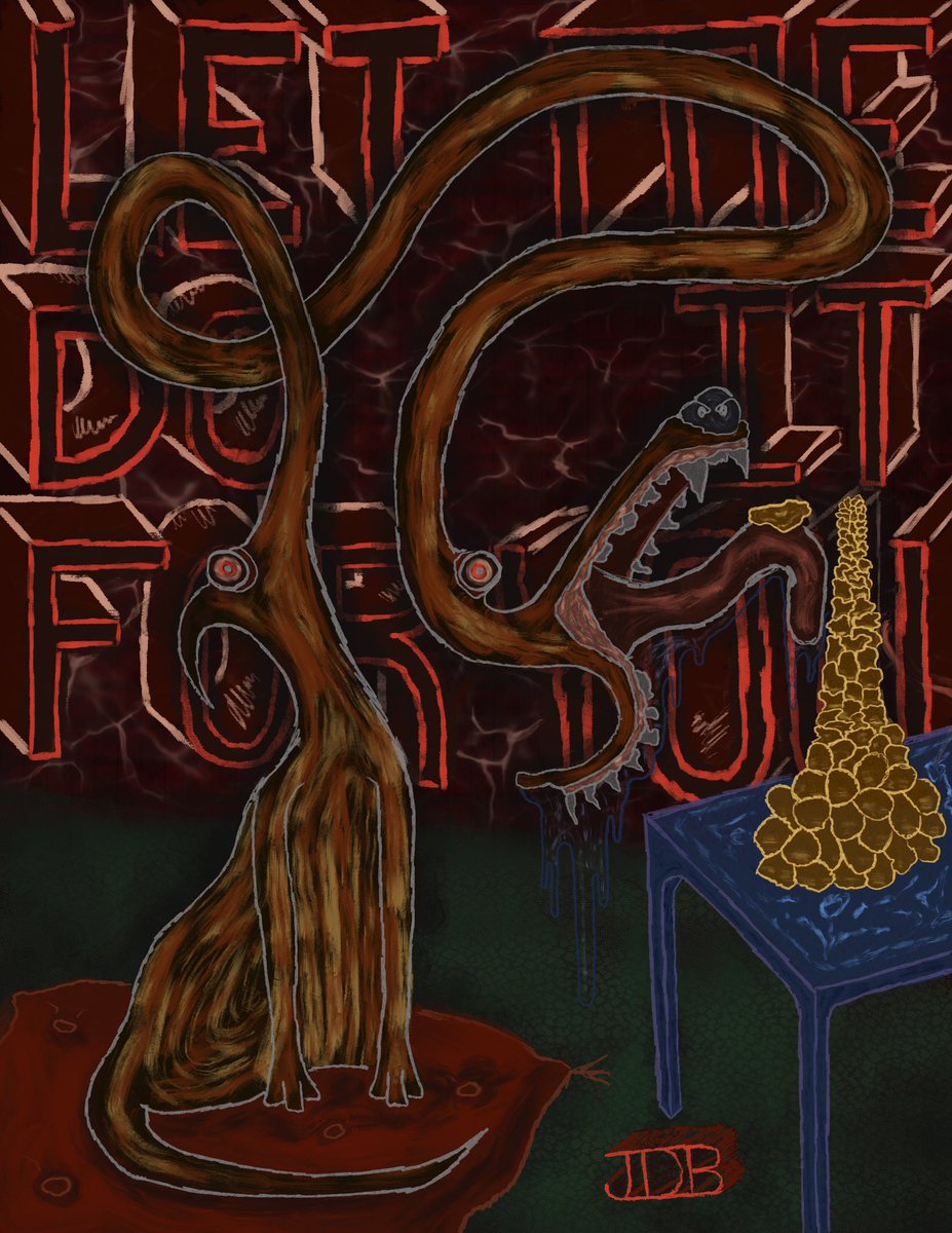 artofjdb's tweet photo. Let Me 2/23 Procreate iPad
I fell in love with the Instagram videos on the dogs with the long noses, I drew this today. I don’t know if I like it with or without the type better.
#JDB #jdbart #LetMe #procreate #ipadart #TheArtOfJDB #Surrealism #Illustrations #LivingArtist https://t.co/hsIkHp6FBR