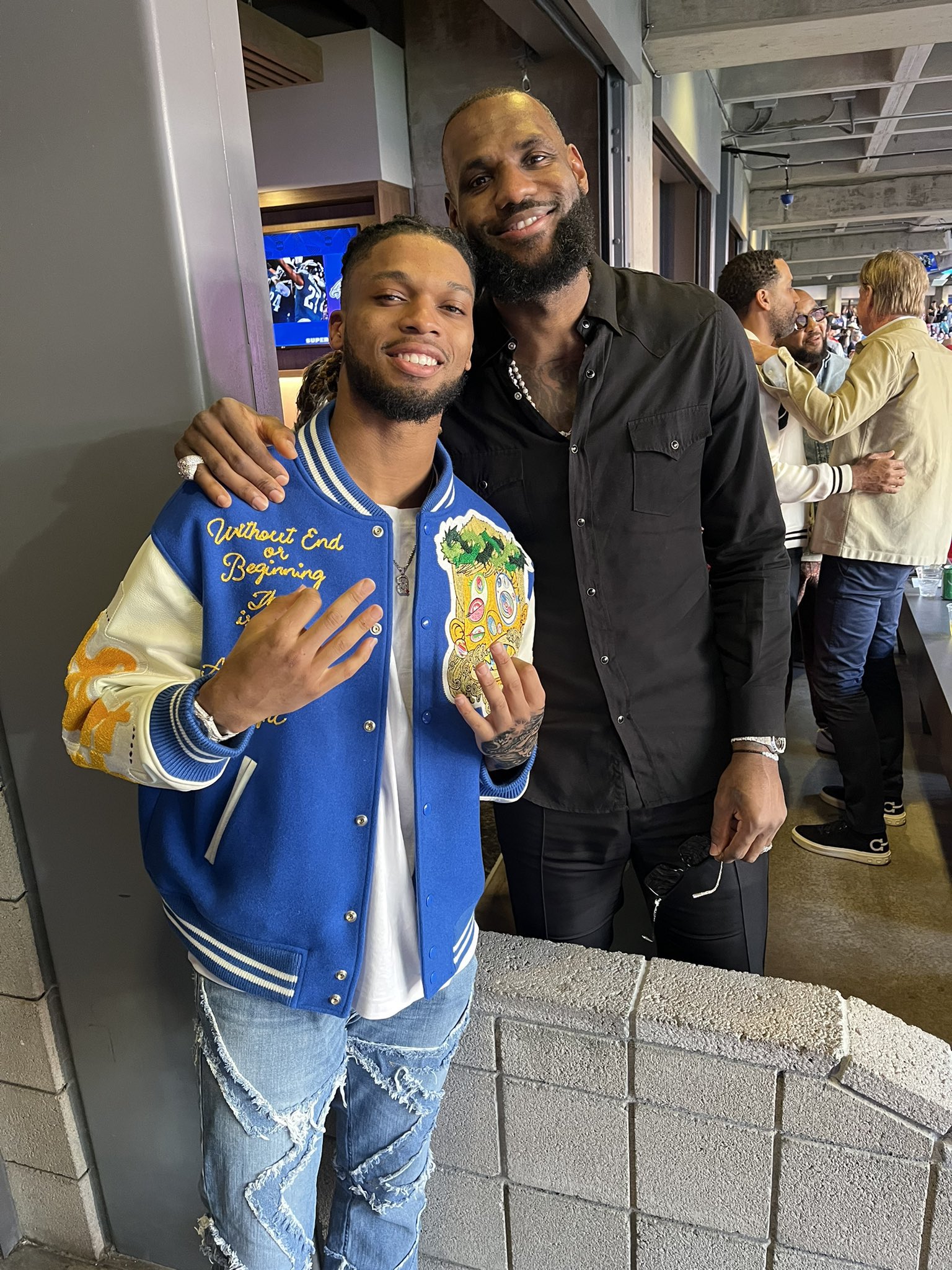 TRAVIS SCOTT FAN PAGE on X: Damar Hamlin wearing a UTOPIA varsity jacket  👀  / X