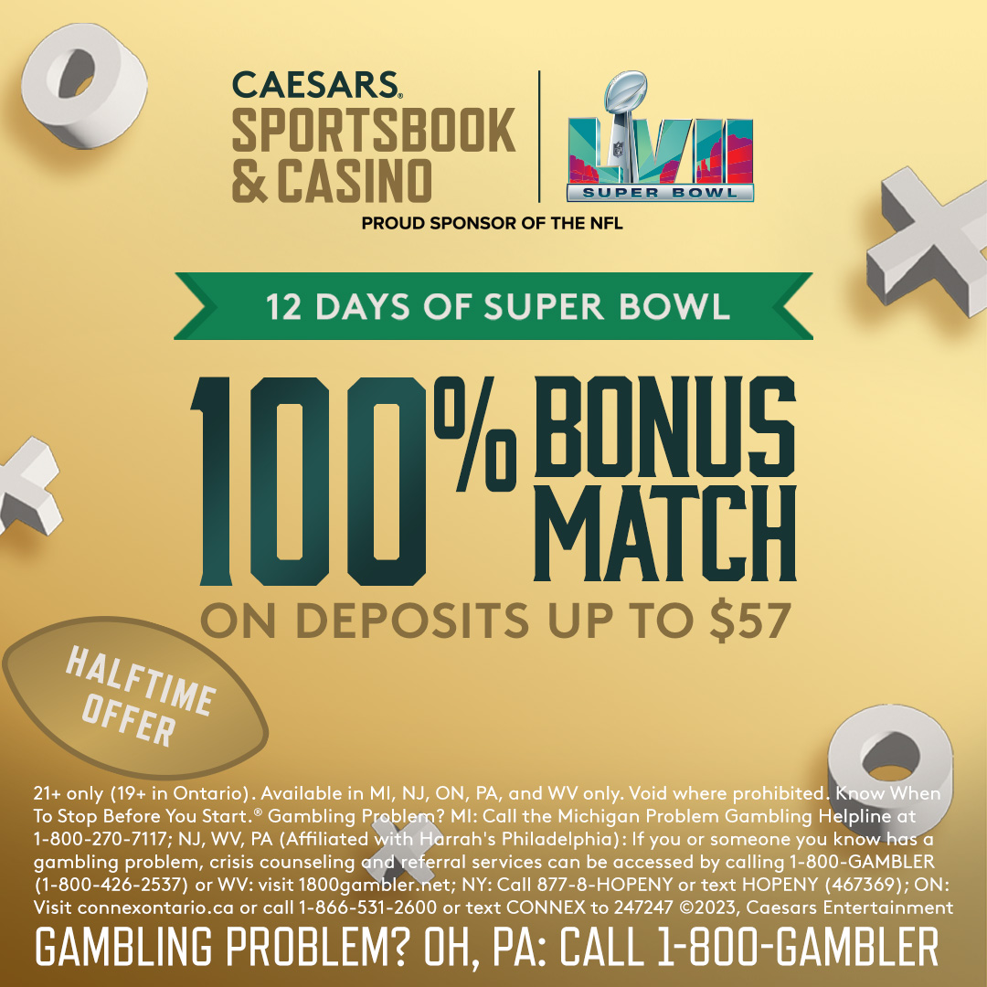 Caesars Sportsbook on Twitter "RT CaesarsCasino Receive a 100