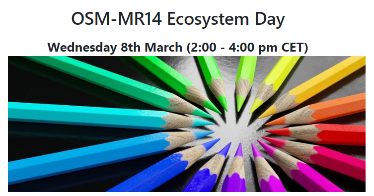 OpenSourceMANO's tweet photo. Join us online at #OSMecosystemDay 8th March to learn latest updates by @i2CAT @tataelxsi @Canonical @uc3m @ETSI_STANDARDS
It's free and open to all https://t.co/ryB0yuNapX
#NFV #5G #OpenSource #CloudNative #orchestration #community #security #edge #kubernetes #OSMecosystem https://t.co/OAqTbH1tHe