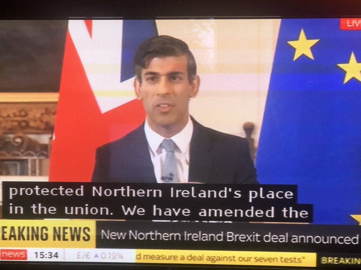 Never forget, that @RishiSunak was a Cabinet member in @BorisJohnson government, when it agreed the so-called #OvenReady #BrexitDeal 

He was a part of the government that created the unworkable #northernirelandprotocol, and should not be allowed to claim credit for solving it