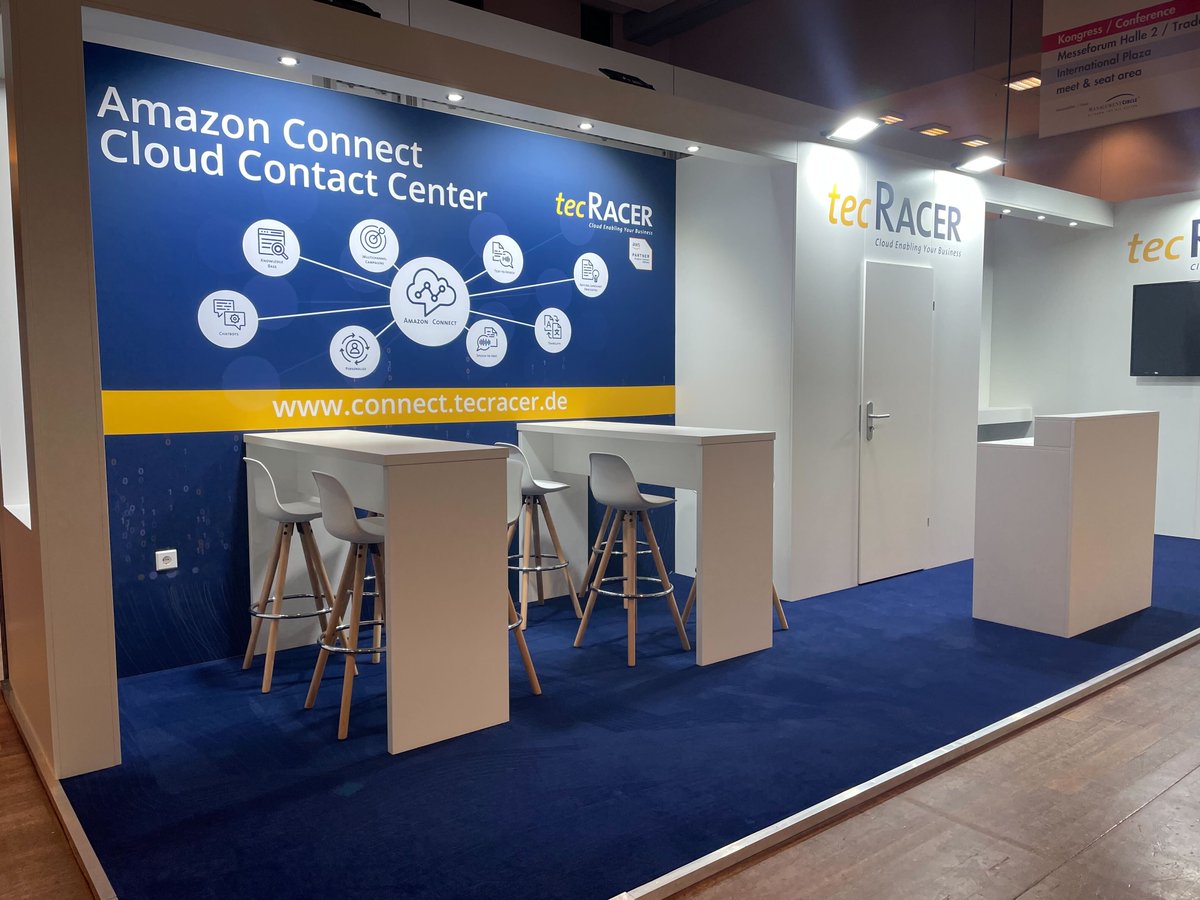 tecRacer's tweet image. #ccw2023 - we are ready! 🤩
Unser Stand 3B4/C5/Halle 3 steht &amp;amp; wir freuen uns sehr auf morgen! Kommen Sie vorbei, sprechen Sie mit unserem #AmazonConnect Team, holen Sie sich eine Tüte Popcorn &amp;amp; nehmen Sie an unserem Quiz, mit der Chance einen #AmazonEchoDot zu gewinnen, teil!🍿
