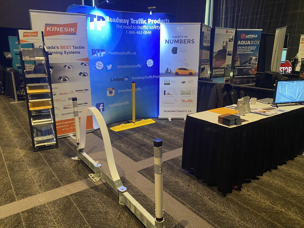 Stop by to talk about Pedestrian safety ⁦@Kinesik_EPI⁩ ; Bicycle safety ⁦@DezignLine⁩ ; Data Collection @trafficinnovation and a whole lot more.  Stop by our booth at the CEA ⁦@ConsultingEngAB⁩ conference in sunny Alberta.  #safetyfirst #bicyclelane #roadway