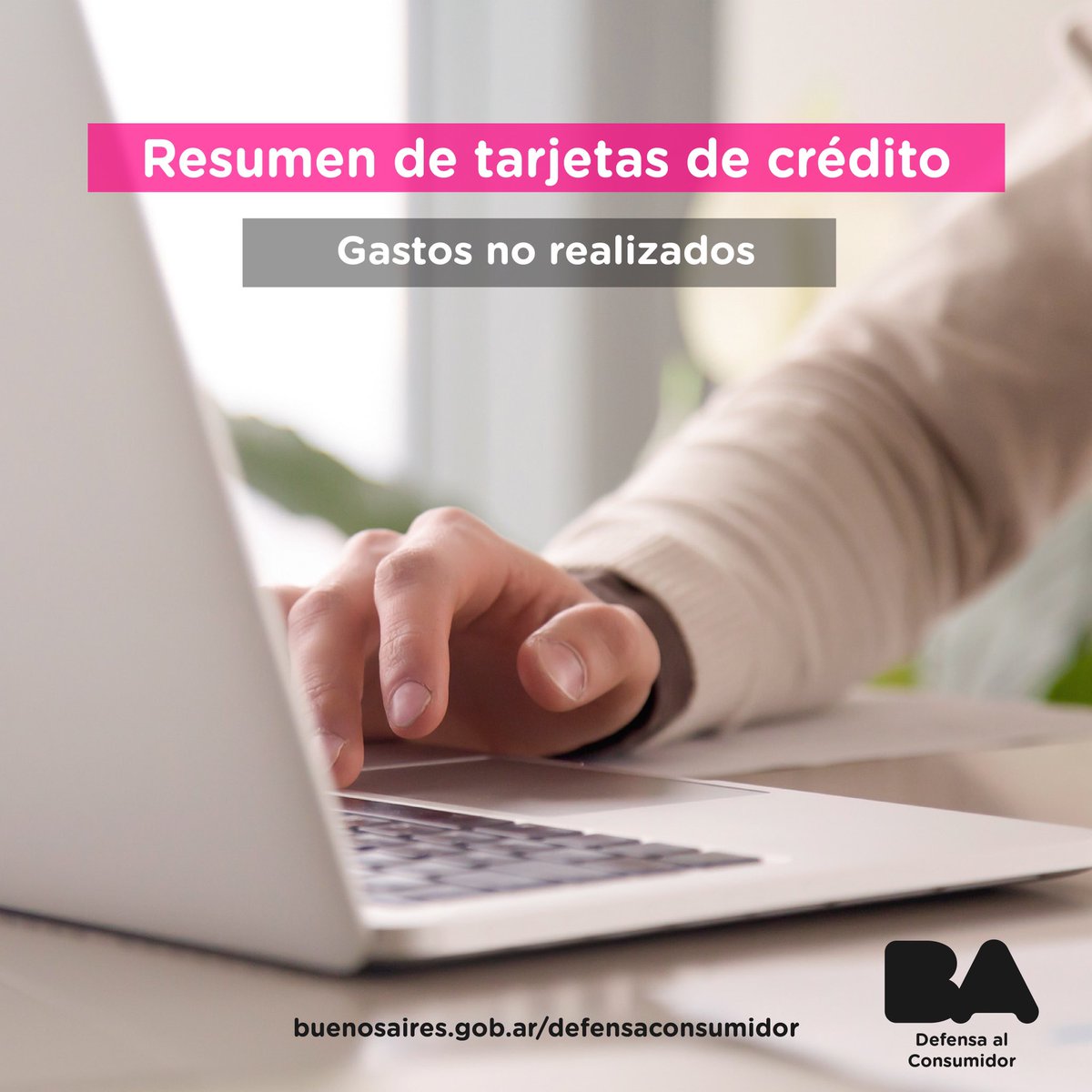 BAconsumidor's tweet photo. Si en el resumen de tu tarjeta de crédito encontrás gastos que no realizaste, tenés 30 días desde que lo recibiste para contactarte con el banco y realizar el desconocimiento de dichos consumos. https://t.co/LiAxayo0HP