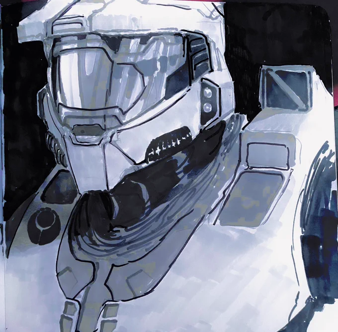 Halo ink doodles 