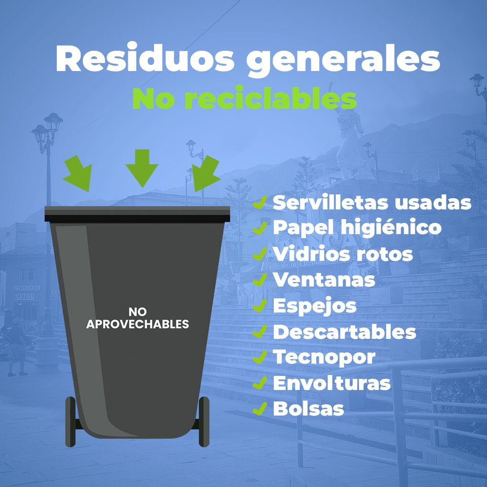 abancay_muni's tweet photo. ♻️ ¡Cuidemos nuestro medio ambiente!
¿Conocías cuáles son los residuos que pueden ser aprovechados y cómo prepararlos para darles un buen uso?🥤🧃
#AbancayRecicla https://t.co/ywV0Mxv6kF
