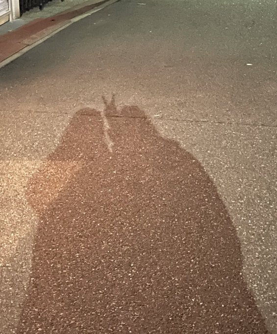 散歩中に撮ったツーショット☺️✨ まだ寒いけど真冬じゃないからお散歩してて気持ちよかった~&circ; &bull;͈ &middot;̭ &bull;͈ &circ;  Aya https://t.co/CvP8S4nxau