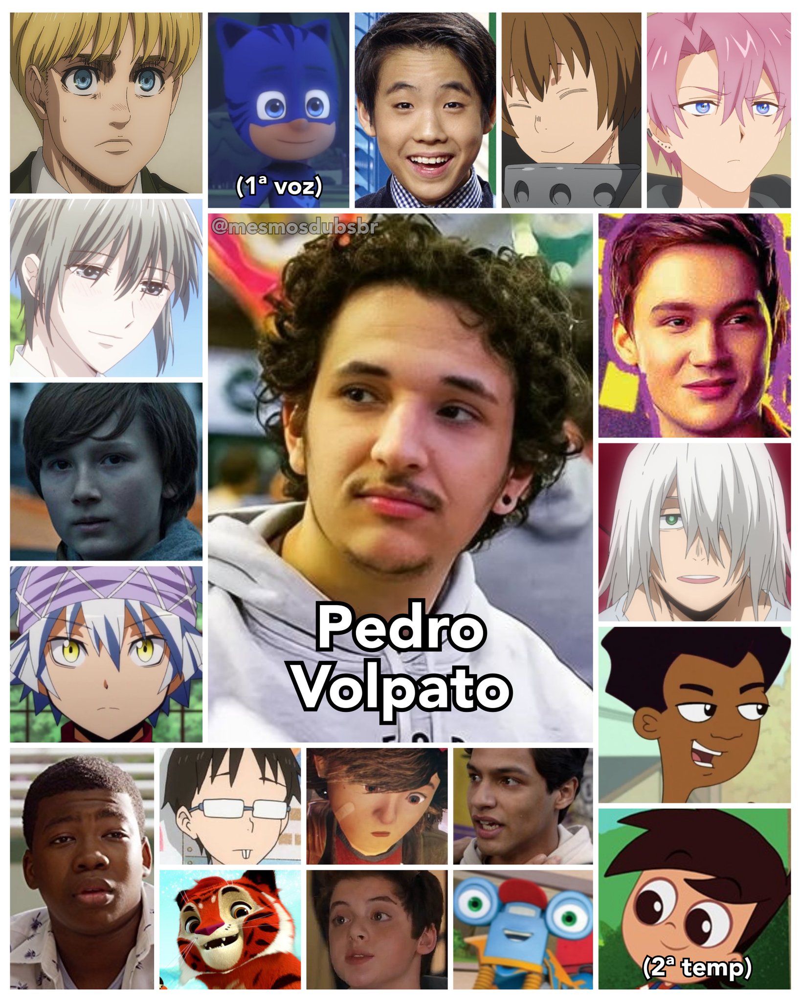 Haikyuu BR - Personagens com o mesmo dublador - versão Kuroko no Basket. E  aí, vocês conseguiram diferenciar os personagens pela voz? P.s.: Até hoje  não consigo acreditar que o dublador do