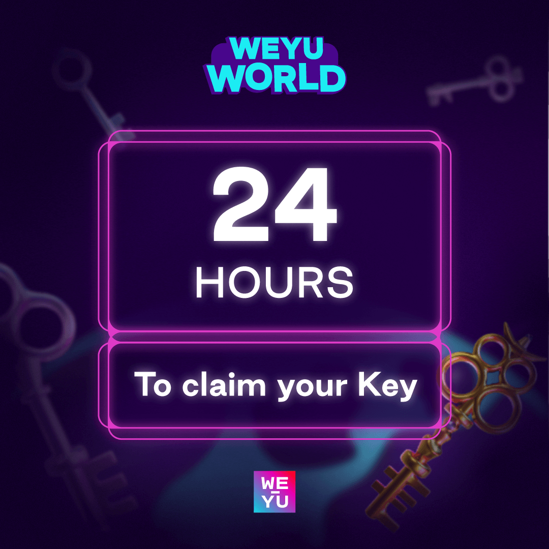 🚨 24 HOURS LEFT TO CLAIM YOUR KEY

Top $WEDAO and $WEYU holder addresses will be selected next for a Key🗝️

Where the WEYU #Whales at?!