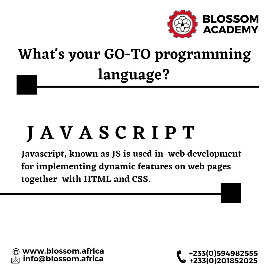 blossomacademy_'s tweet image. Do you have a go-to programming language?
Sign up for our programs here: lnkd.in/gdaSQtwh
#programming #programlanguage #programmer #datascience #data #bigdata #dataanalytics #python #pythonprogramming #javascript