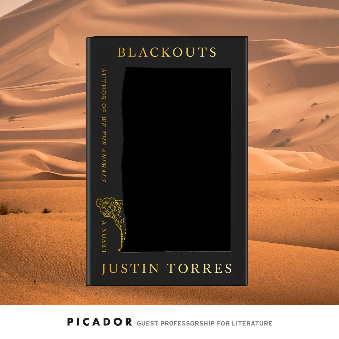 picadorprof's tweet photo. Have you seen former #PicadorProf Justin Torress‘ new book cover yet? “Blackouts” will be published by @fsgbooks on October 10. We can’t wait!❤️🔥Preorder: https://t.co/chmvyHs5iP https://t.co/7IbKB3HAqX