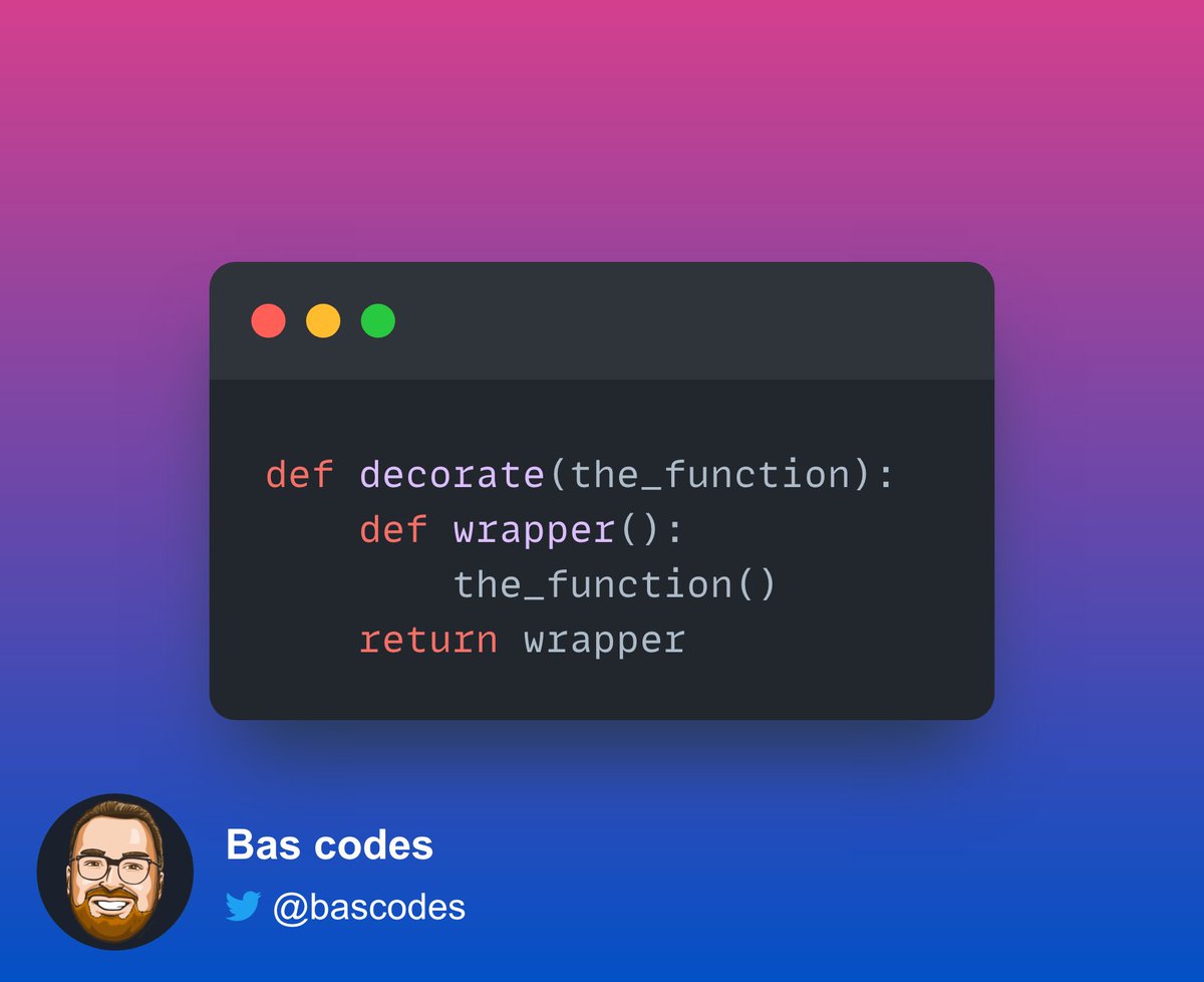 💡🐍 Python has decorators for functions, like in the code snippet below ...