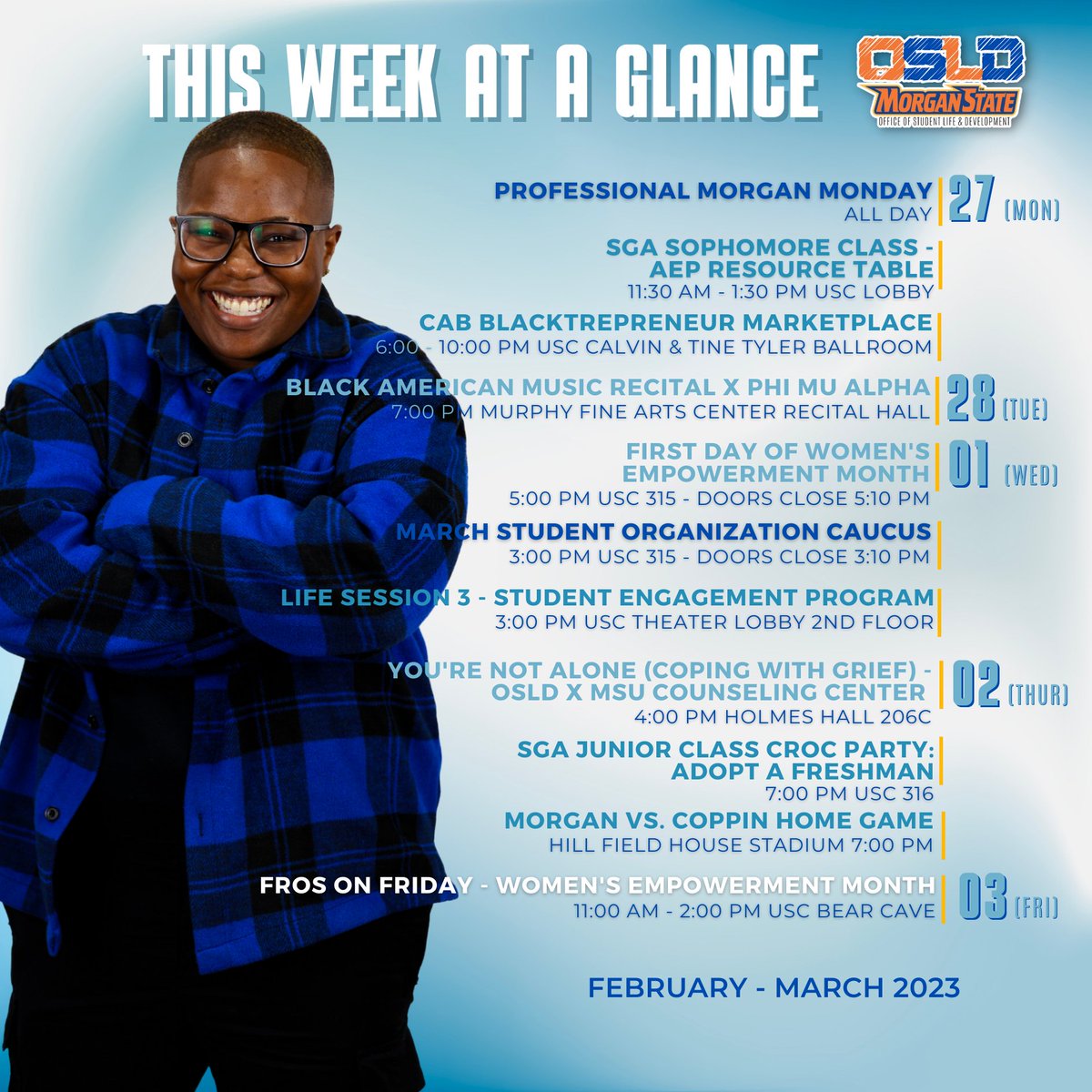 MSUOSL's tweet image. For more updates on events and activities, follow @msuosl_ig @morganstatesga @morganstatecab and register on The Bear's Den! Link in bio

Creative Direction: @gmelxo @mjphotostudios 
#msu23 #msu24 #msu25 #msu26 #StudentLife