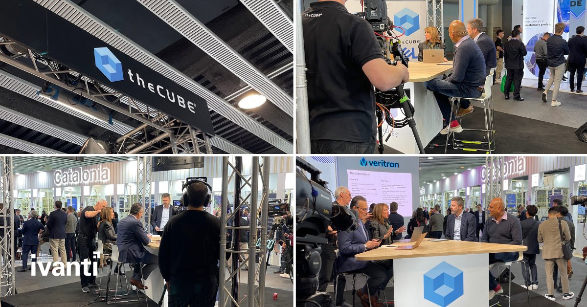 GoIvanti's tweet image. BEHIND THE SCENES at #MWC23 with our CPO, @SrinivasMukkam2, and our Global Vice President of Sales Engineering, @Shepo77, at @theCUBE.