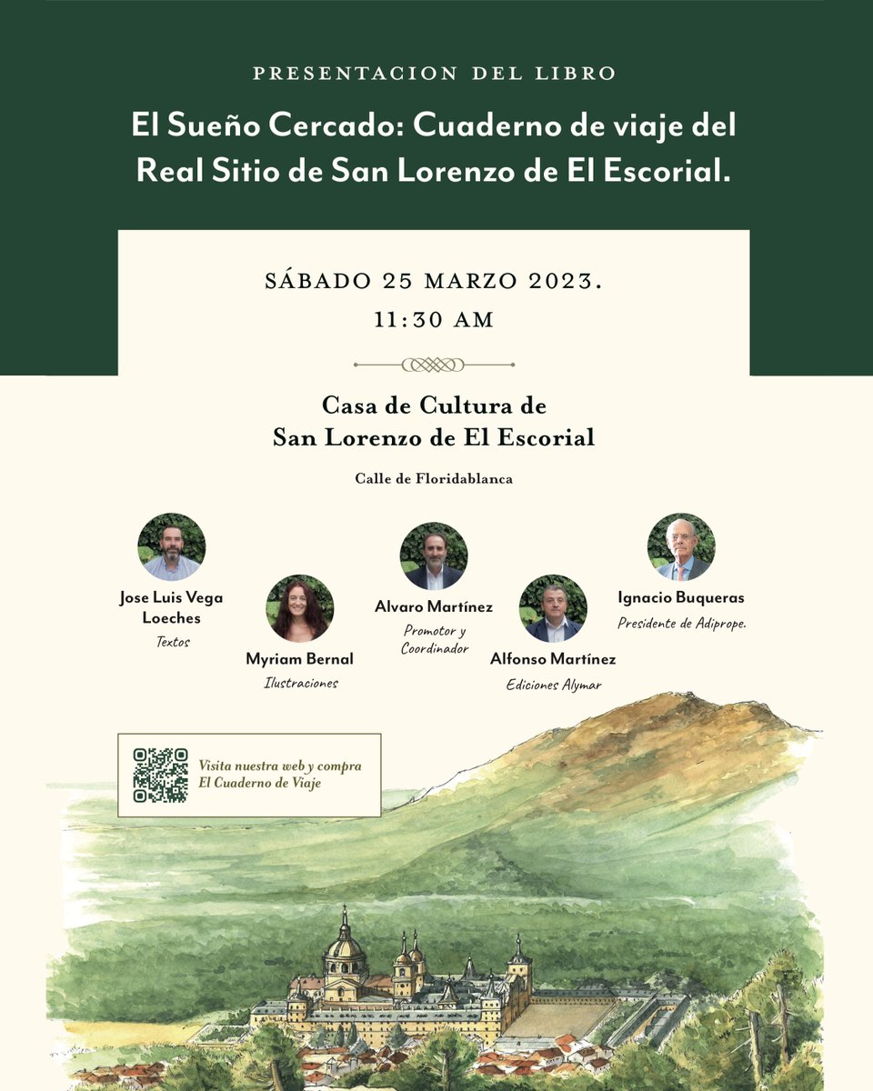 elsuenocercado's tweet photo. Os recordamos que estáis invitados a la presentación formal de El Sueño Cercado el próximo 25 de Marzo a las 11:30 en La Casa de la Cultura de San Lorenzo de El Escorial. 
¡Ven a conocer al equipo detrás de El Sueño Cercado!
#elsuenocercado #elescorial #sanlorenzodeelescorial https://t.co/YgzyAEPFJk