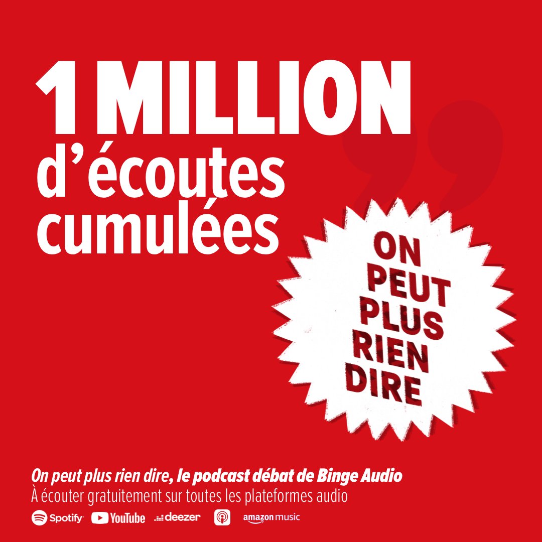BingeAudio (@bingeaudiofr) on Twitter photo Merci à nos fidèles auditeurs et auditrices ✨
Les épisodes que vous avez le plus écoutés :
• Le self-care est-il l’arnaque du siècle ?
• Votre téléphone a-t-il aspiré votre âme ?
• Que faire de nos amis problématiques ?
<a href="/judithduportail/">Judith Duportail</a> 👑 Merci à nos fidèles auditeurs et auditrices ✨
Les épisodes que vous avez le plus écoutés :
• Le self-care est-il l’arnaque du siècle ?
• Votre téléphone a-t-il aspiré votre âme ?
• Que faire de nos amis problématiques ?
<a href="/judithduportail/">Judith Duportail</a> 👑