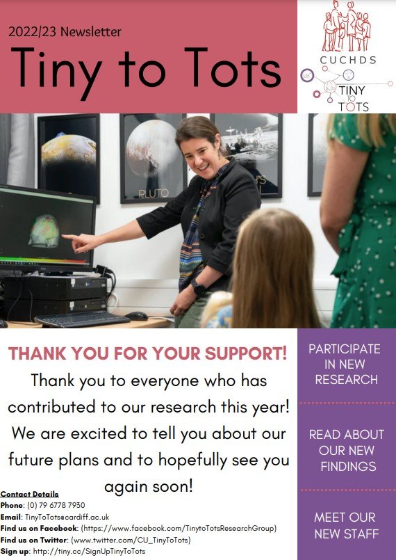 Tiny To Tots (@cu_tinytotots) on Twitter photo Hi everyone! 👋 We are excited to share with you our 2022/23 newsletter! Read all about what we’ve been up to over the past year and learn more about our exciting research opportunities. Click here➡️ tinyurl.com/TOTSNewsletter 😀 <a href="/PsychCardiffUni/">School of Psychology</a> Hi everyone! 👋 We are excited to share with you our 2022/23 newsletter! Read all about what we’ve been up to over the past year and learn more about our exciting research opportunities. Click here➡️ tinyurl.com/TOTSNewsletter 😀 <a href="/PsychCardiffUni/">School of Psychology</a>