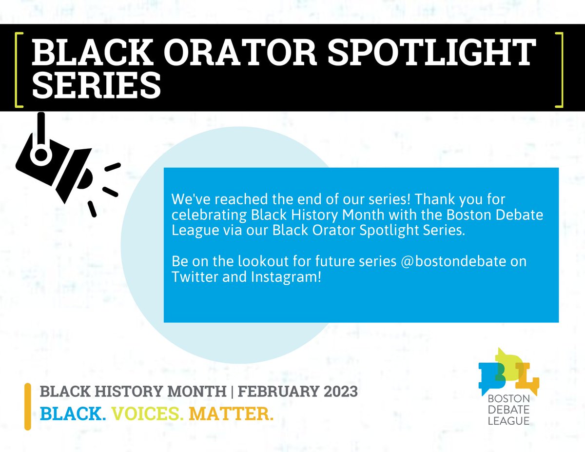 #BlackHistoryMonth #BHM #BlackOratorSpotlight