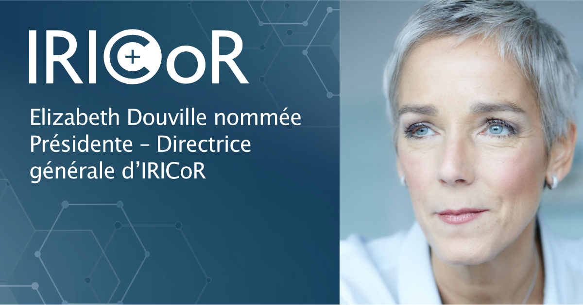 IRICoR (@iricor_) on Twitter photo Nous sommes heureux d'annoncer la nomination d' <a href="/ElizDouville/">Elizabeth Douville</a>, à titre de Présidente – Directrice générale d’IRICoR.
Femme d’affaires avisée, Elizabeth saura accompagner et insuffler sa vision pour amener IRICoR encore plus loin et assoir sa crédibilité
bit.ly/3Zk6onG Nous sommes heureux d'annoncer la nomination d' <a href="/ElizDouville/">Elizabeth Douville</a>, à titre de Présidente – Directrice générale d’IRICoR.
Femme d’affaires avisée, Elizabeth saura accompagner et insuffler sa vision pour amener IRICoR encore plus loin et assoir sa crédibilité
bit.ly/3Zk6onG