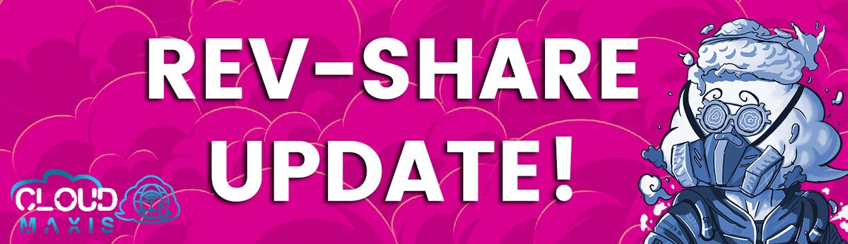 GM CLOUDZ! Hope you had a great weekend! now it's for some update! big week ahead! 🌦️

Rev-share Update!

as per cloud-voting  - The first rev share will happen this week, probably 2-3 days from now! We will keep you guys updated!

#Airdrop #Crypto #NFTCommunity #cryptocurrency