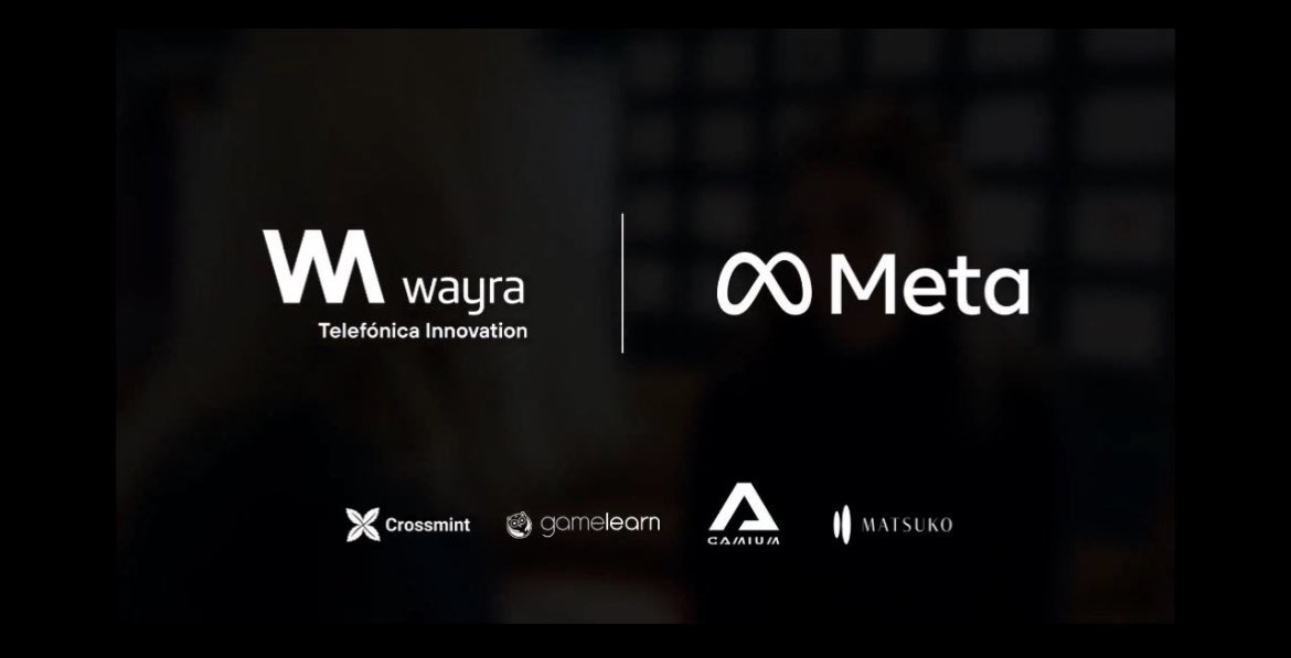 RafaelV33053579's tweet photo. @CryptoBusy $GMM @Gamiumcorp announce partnership today with @Meta @Telefonica https://t.co/m8b1s0xVwE