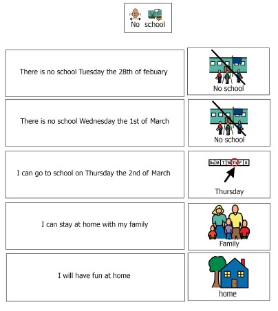 Strike days social story #allourchildren