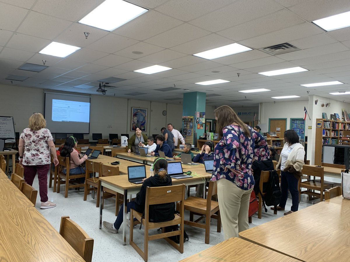 Happening Now: spending Monday morning with amazing Wrenn middle school students and Spec Ed team members to review individual student accommodations @ETWrennMS