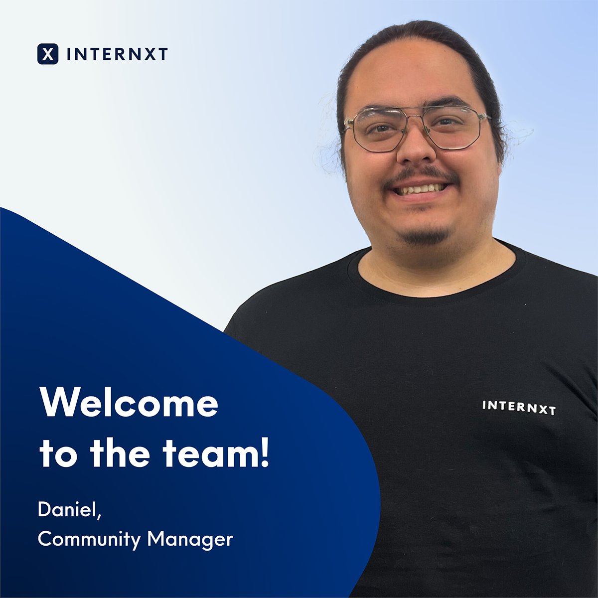Internxt's tweet image. We are thrilled to introduce our newest community manager, Daniel González! We are excited to #welcome him as part of the #Internxt team &amp;amp; can&apos;t wait to see the amazing things he will do for our #community 👋🎊