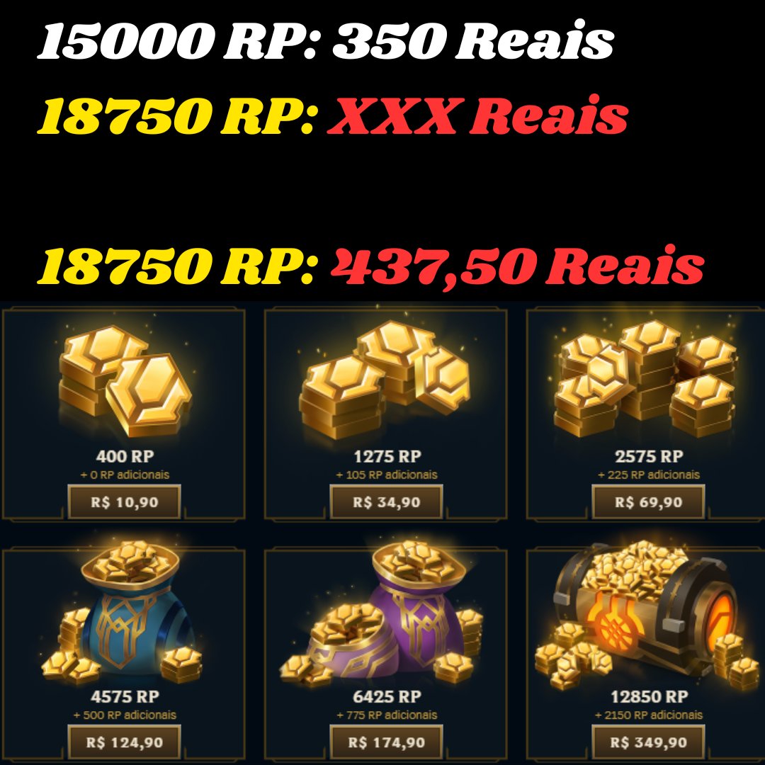 Notlin Games on Twitter "4 O Preço de 440 Reais é Proporcional Se 1