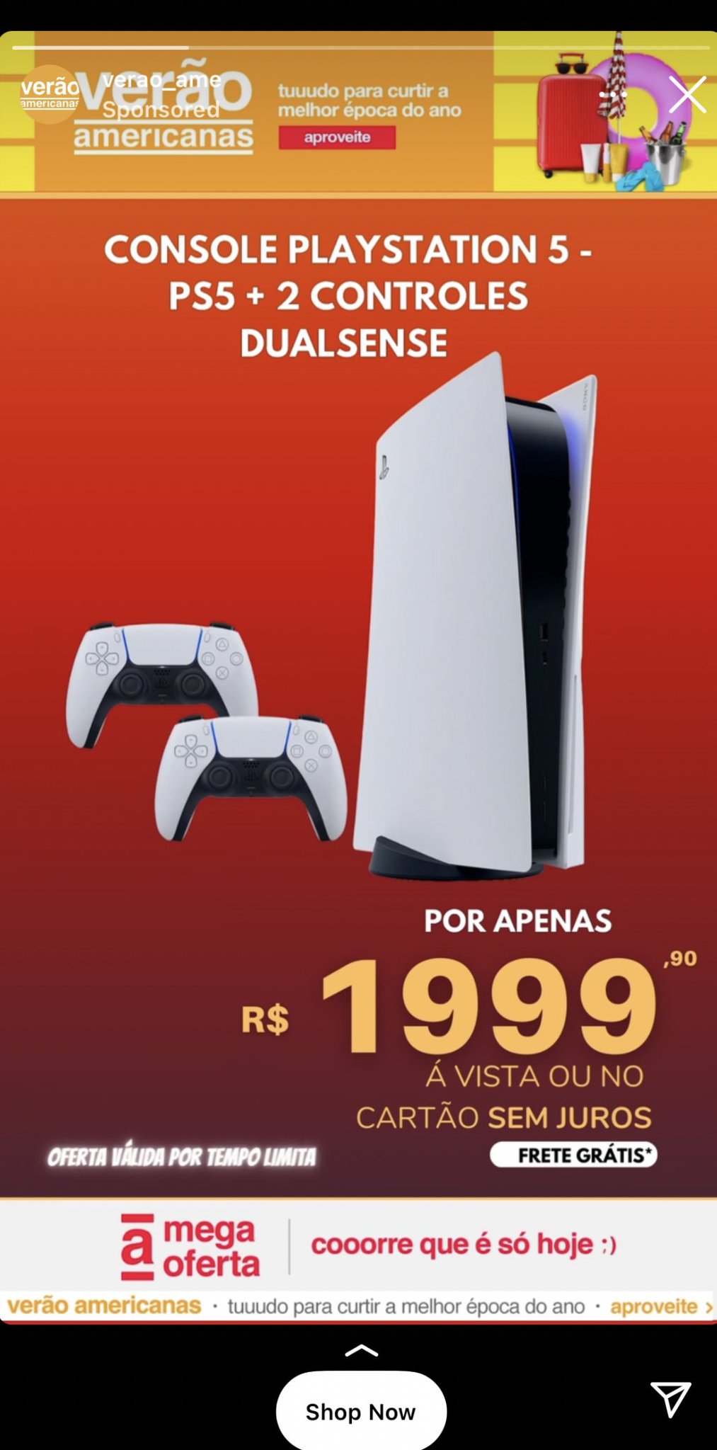 Tiny Soprano on X: gente, vi um ps5 por 2k no instagram